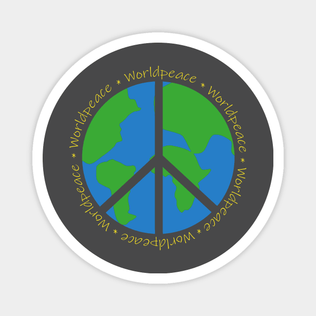 Worldpeace Magnet by Vick Debergh